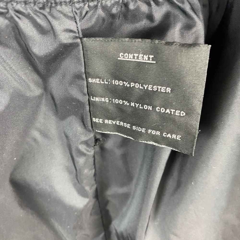 Fleet Street Hooded Rain Jacket Parka Women Size S Black Lightweight Zip Snap - Picture 9 of 12